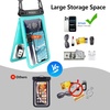image:imageNiveaya Double Space Waterproof Phone Pouch IPX8 Phone Case with Lanyard for iPhone 17 16 15 Pro Max Galaxy S25 Ultra Cellphone Dry Bag for Beach Cruise Travel Ship Essentials 2 Pack up to 83Black Teal