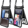 image:imageNiveaya Double Space Waterproof Phone Pouch IPX8 Phone Case with Lanyard for iPhone 17 16 15 Pro Max Galaxy S25 Ultra Cellphone Dry Bag for Beach Cruise Travel Ship Essentials 2 Pack up to 83Black Black