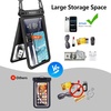 image:imageNiveaya Double Space Waterproof Phone Pouch IPX8 Phone Case with Lanyard for iPhone 17 16 15 Pro Max Galaxy S25 Ultra Cellphone Dry Bag for Beach Cruise Travel Ship Essentials 2 Pack up to 83Black Black
