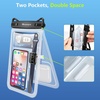 image:imageNiveaya Double Space Waterproof Phone Pouch IPX8 Phone Case with Lanyard for iPhone 17 16 15 Pro Max Galaxy S25 Ultra Cellphone Dry Bag for Beach Cruise Travel Ship Essentials 2 Pack up to 83Clear Clear