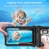 image:imageNiveaya Double Space Waterproof Phone Pouch IPX8 Phone Case with Lanyard for iPhone 17 16 15 Pro Max Galaxy S25 Ultra Cellphone Dry Bag for Beach Cruise Travel Ship Essentials 2 Pack up to 83Black Teal