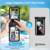 image:imageNiveaya Double Space Waterproof Phone Pouch IPX8 Phone Case with Lanyard for iPhone 17 16 15 Pro Max Galaxy S25 Ultra Cellphone Dry Bag for Beach Cruise Travel Ship Essentials 2 Pack up to 83Black  Pink