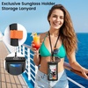 image:imageNiveaya 2 Pack Floating Waterproof Phone Pouch IP68 Waterproof Phone Case with Lanyard for iPhone 17 16 15 Pro Max Touchscreen amp Photography Cellphone Dry Bag Beach Cruise Essentialsup to 85BlackBlack