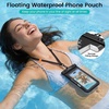 image:imageNiveaya 2 Pack Floating Waterproof Phone Pouch IP68 Waterproof Phone Case with Lanyard for iPhone 17 16 15 Pro Max Touchscreen amp Photography Cellphone Dry Bag Beach Cruise Essentialsup to 85BlackBlack