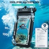 image:imageNiveaya 2 Pack Floating Waterproof Phone Pouch IP68 Waterproof Phone Case with Lanyard for iPhone 17 16 15 Pro Max Touchscreen amp Photography Cellphone Dry Bag Beach Cruise Essentialsup to 85BlackPink