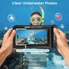 image:imageNiveaya 2 Pack Floating Waterproof Phone Pouch IP68 Waterproof Phone Case with Lanyard for iPhone 17 16 15 Pro Max Touchscreen amp Photography Cellphone Dry Bag Beach Cruise Essentialsup to 85BlackOrange
