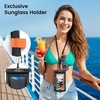 image:imageNiveaya 2 Pack Floating Waterproof Phone Pouch IP68 Waterproof Phone Case with Lanyard for iPhone 17 16 15 Pro Max Touchscreen amp Photography Cellphone Dry Bag Beach Cruise Essentialsup to 85BlackGreen