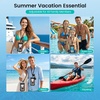 image:imageNiveaya 2 Pack Floating Waterproof Phone Pouch IP68 Waterproof Phone Case with Lanyard for iPhone 17 16 15 Pro Max Touchscreen amp Photography Cellphone Dry Bag Beach Cruise Essentialsup to 85BlackPink
