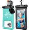 image:imageNiveaya 2 Pack Floating Waterproof Phone Pouch IP68 Waterproof Phone Case with Lanyard for iPhone 17 16 15 Pro Max Touchscreen amp Photography Cellphone Dry Bag Beach Cruise Essentialsup to 85BlackGreen