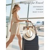 image:imageNiveaya Magnetic Hat Clip for Travel on Bag Strong Magnet Keeps Hat Secure on Purse Luggage Backpack Travel Essentials Accessory for Beach Cruise Outdoor Stylish Leather Finish Light Brown1pcs Light Brown