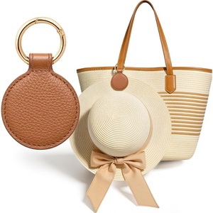image:imageNiveaya Magnetic Hat Clip for Travel on Bag Strong Magnet Keeps Hat Secure on Purse Luggage Backpack Travel Essentials Accessory for Beach Cruise Outdoor Stylish Leather Finish Light Brown1pcs Light Brown