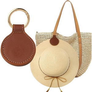 image:imageNiveaya Magnetic Hat Clip for Travel on Bag Strong Magnet Keeps Hat Secure on Purse Luggage Backpack Travel Essentials Accessory for Beach Cruise Outdoor Stylish Leather Finish khakiBrown