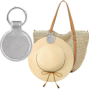 image:imageNiveaya Magnetic Hat Clip for Travel on Bag Strong Magnet Keeps Hat Secure on Purse Luggage Backpack Travel Essentials Accessory for Beach Cruise Outdoor Stylish Leather Finish khakiSilver