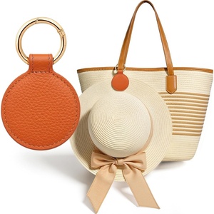 image:imageNiveaya Magnetic Hat Clip for Travel on Bag Strong Magnet Keeps Hat Secure on Purse Luggage Backpack Travel Essentials Accessory for Beach Cruise Outdoor Stylish Leather Finish khakiOrange
