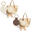 image:imageNiveaya 2 Pcs Magnetic Hat Clip for Travel on Bag BC  Strong Magnet Hook Genuine Leather HandsFree Cruise Airport Beach Vacation Traveling Essentials Gift for Women