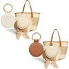 image:imageNiveaya 2 Pcs Magnetic Hat Clip for Travel on Bag BL  Strong Magnet Hook Genuine Leather HandsFree Cruise Airport Beach Vacation Traveling Essentials Gift for Women