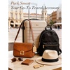 image:imageNiveaya Magnetic Hat Clip for Travel Strong Magnet Holder for Hats Chic HandsFree Travel Essentials for Beach Cruise Vacation Secures Hats on Tote Bags Purse Backpacks Luggage 1Pack Beige1Pcs Khaki