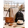 image:imageNiveaya Magnetic Hat Clip for Travel Strong Magnet Holder for Hats Chic HandsFree Travel Essentials for Beach Cruise Vacation Secures Hats on Tote Bags Purse Backpacks Luggage 1Pack Beige1Pcs Brown