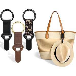 image:imageNiveaya Hat Clip for Travel on Bag  2 Pack Vacation Beach Cruise Essentials Accessory for Travel Handbag Backpack Luggage Securely Hold to Keep Hat Shaped BlackBrown3pcs Blackbrownleopard
